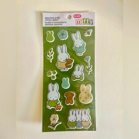 Miffy Scenty Swishy Charm & Assorted Puffy Sticker Set New & Sealed - Picture 3 of 4